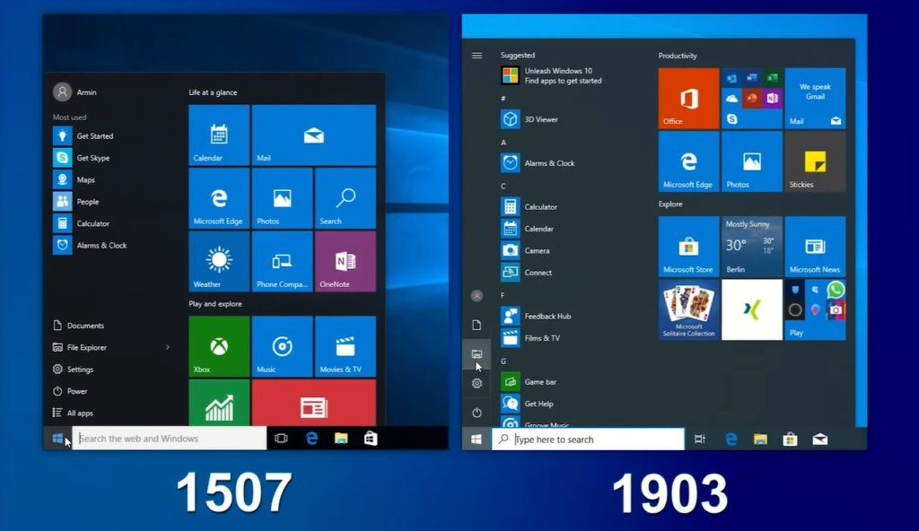 Video-Rückblick und Vergleich: Windows 10 heute und damals