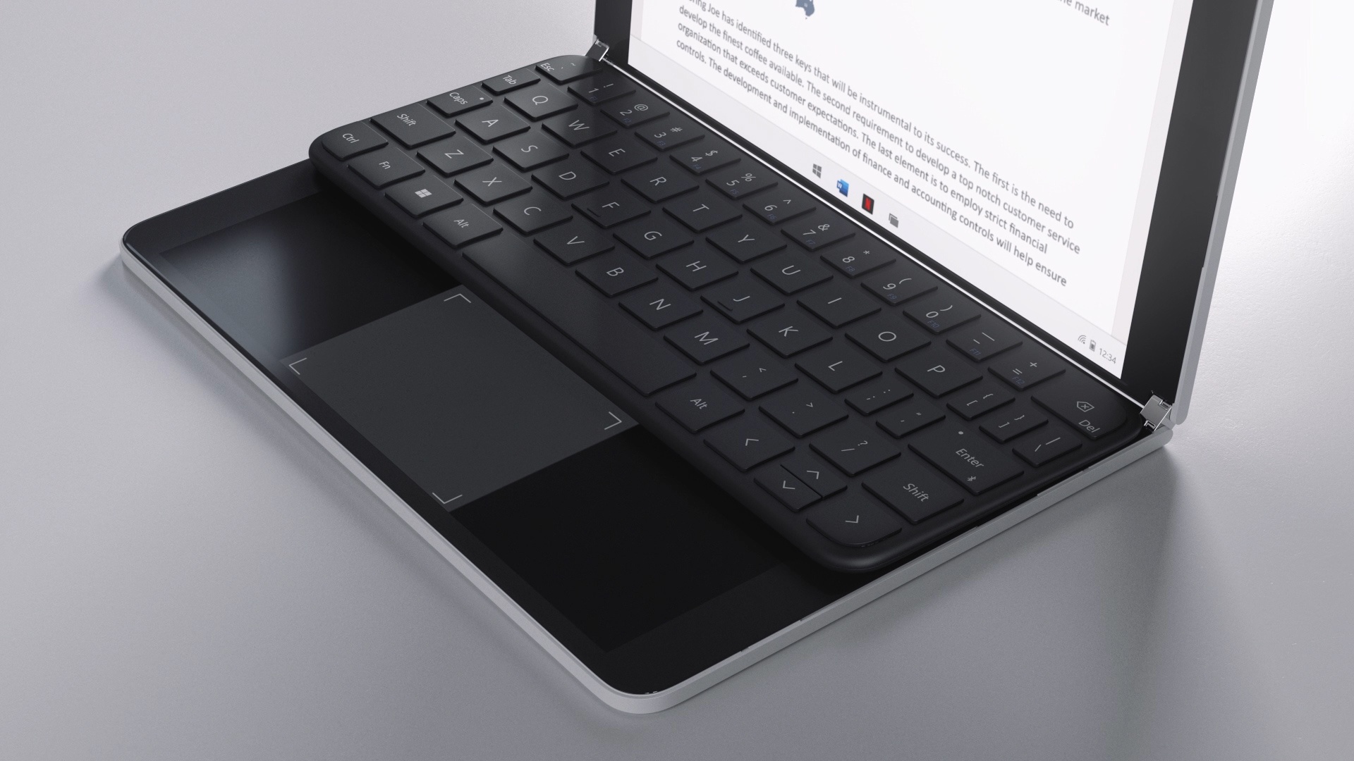 Microsoft Patent beschreibt durchsichtige Tastatur für Surface Neo