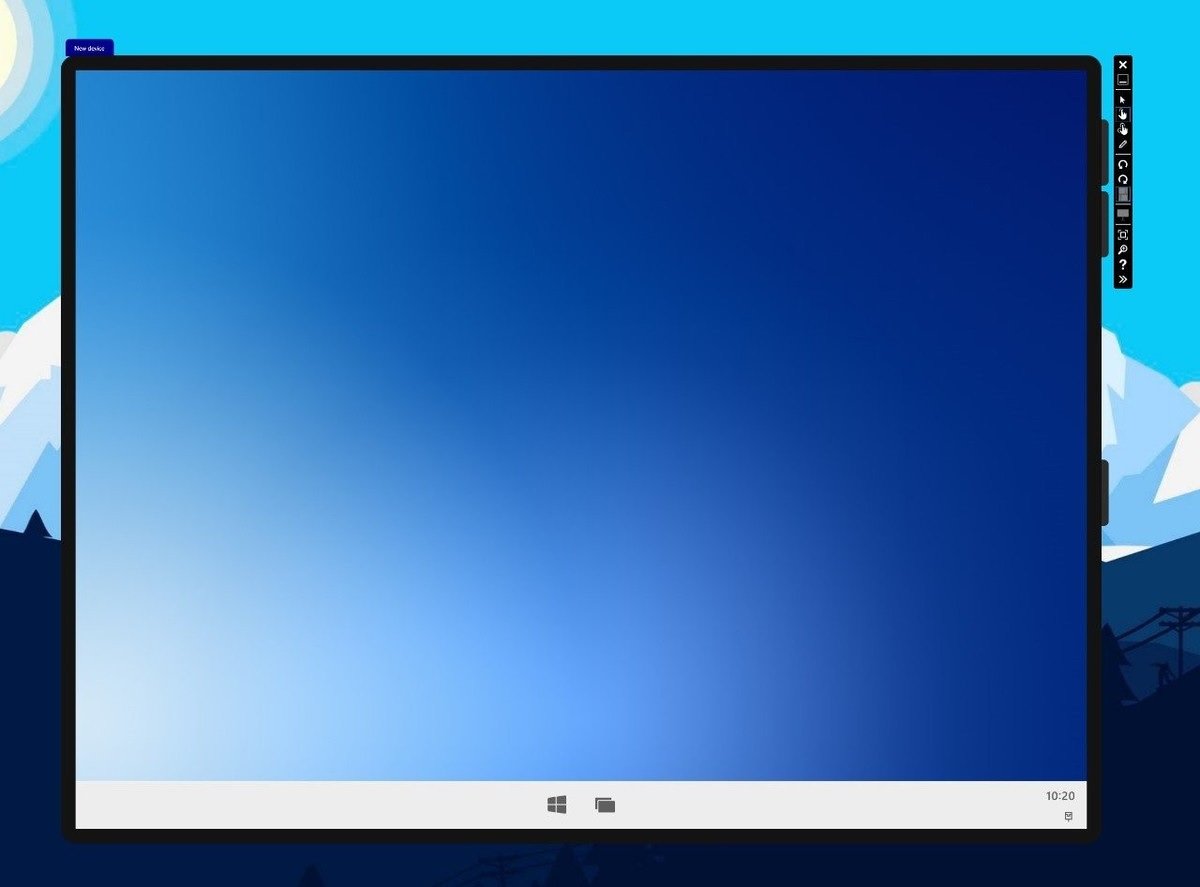 Windows 10X für Single-Screen Geräte zeigt sich im Emulator