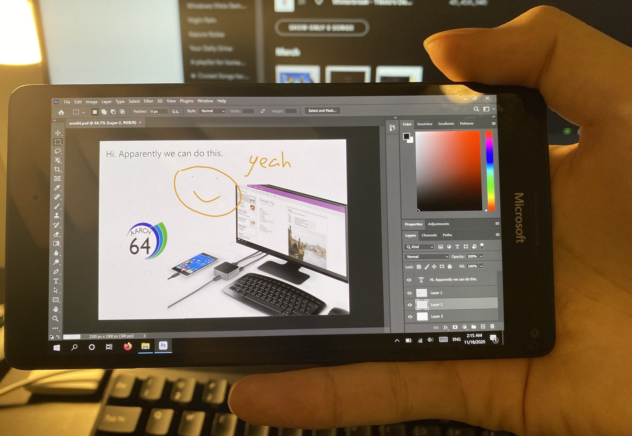 Adobe Photoshop läuft nun auf dem Lumia 950 XL
