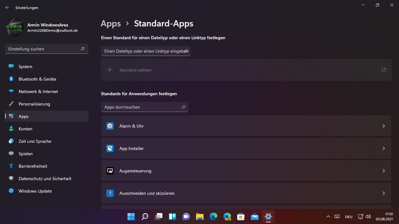 Anleitung: Windows 11 Standardprogramme festlegen