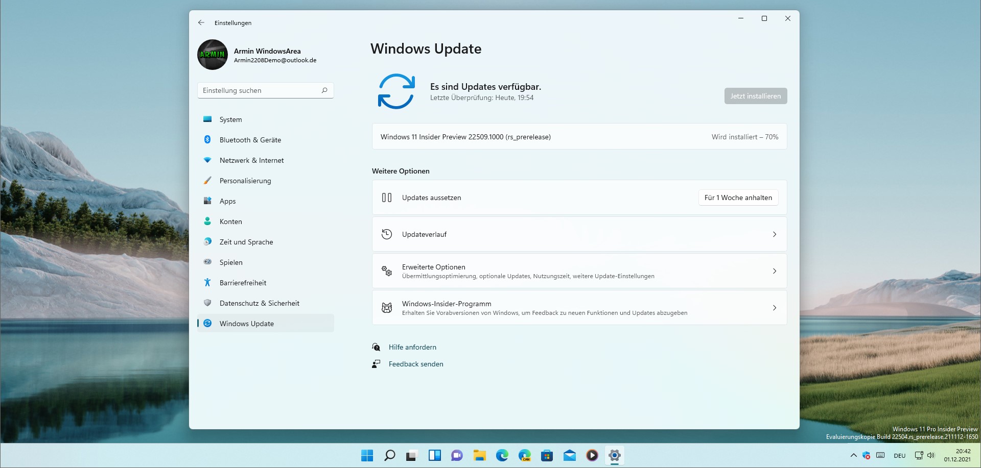 Windows 11 Build 22509 erlaubt Größenveränderung von Empfohlen-Abschnitt