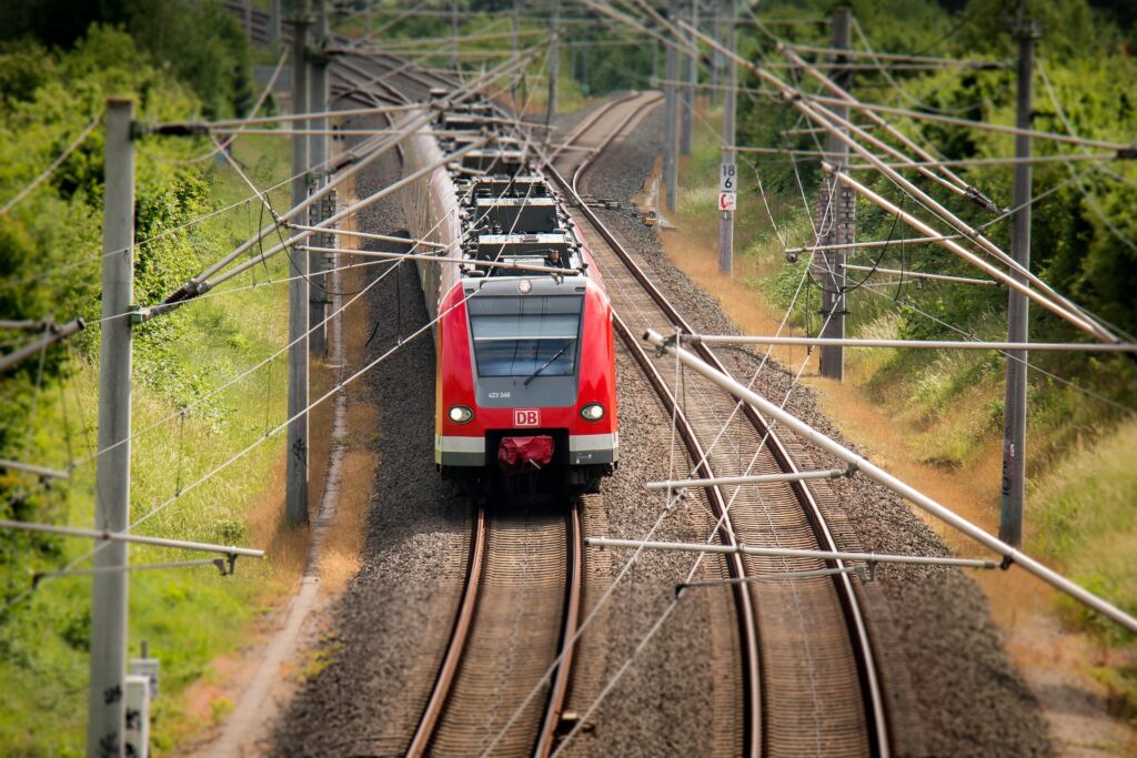 Foto eines Zugs der Deutschen Bahn