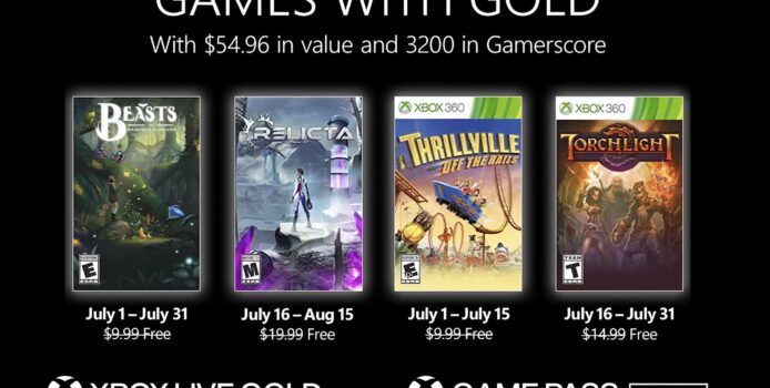 Xbox Games with Gold im Juli 2022: Alle Gratisspiele im Überblick