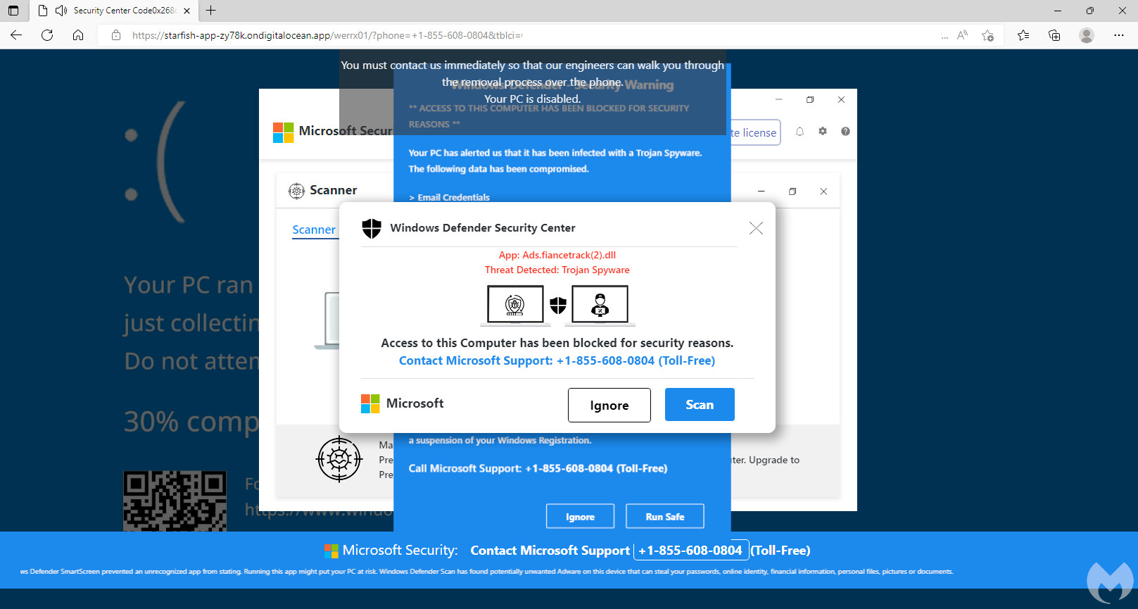 Microsoft Edge-Werbung von Tech-Support-Betrügern ausgenutzt
